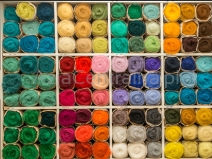 Wełna merynosów w błamie