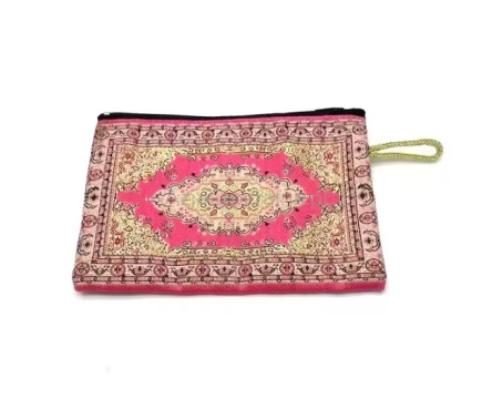 Etui saszetka mini kosmetyczka orientalna kilim Różowa