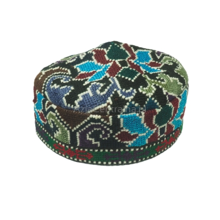 Męska damska czapka krymka z haftem krzyżykowym (58cm)