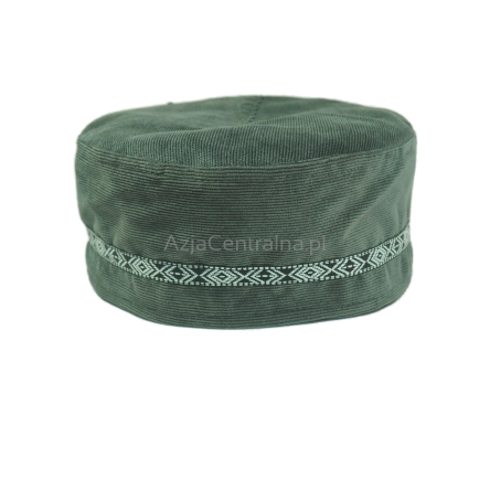 Krymka czapka męska mycka sztruksowa Szara (57cm)