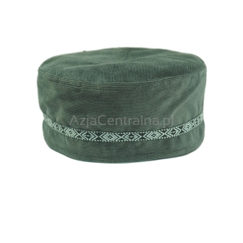 Krymka czapka męska mycka sztruksowa Szara (57cm)