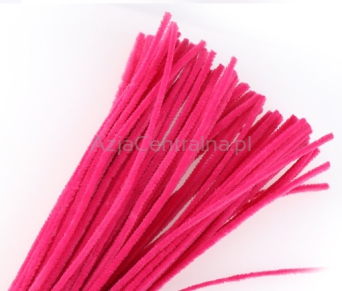 Druciki kreatywne różowe 6 mm