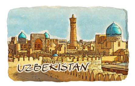 Magnes na lodówkę Uzbekistan Buchara