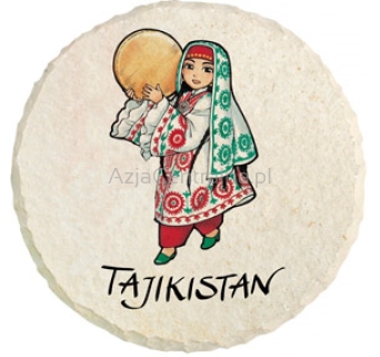 Magnes Tadżykistan Tadżyczka w stroju tradycyjnym