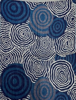 Czarny granatowy damski szal z wełny z merynosów