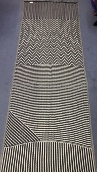 Damski wełniany etno szal z merynosów