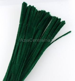 Druciki kreatywne, ciemnozielone 6 mm