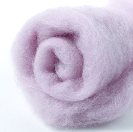 Wełna w błamie do filcowania LAWENDA PASTELOWA #418