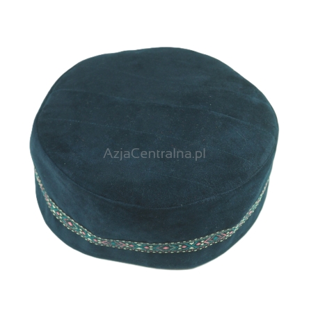Krymka czapka męska eko zamszowa granatowa (61cm)