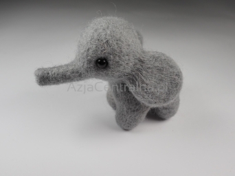 Słonik słoń filcowy z wełny