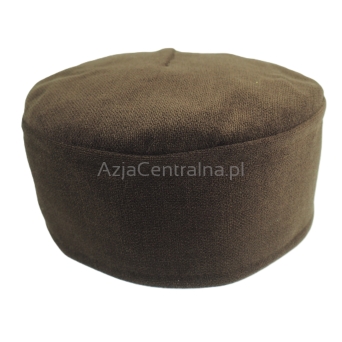 Męska czapka krymka mycka brązowa