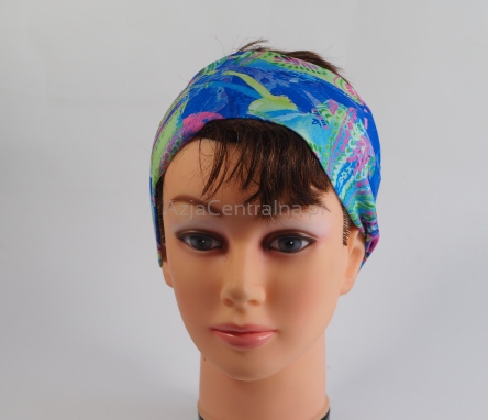 Kolorowa opaska na włosy damska na lato SILKY