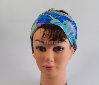 Kolorowa opaska na włosy damska na lato SILKY