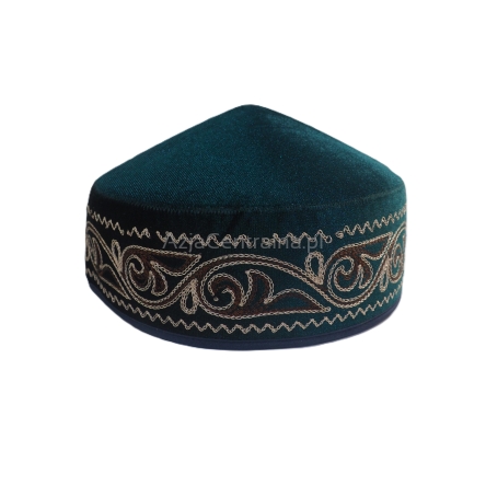 Tradycyjna Krymka czapka męska kazachska aksamitna etniczna (58, 59cm)