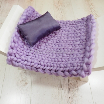 Zestaw do sesji fotograficznej noworodkowej Lawenda