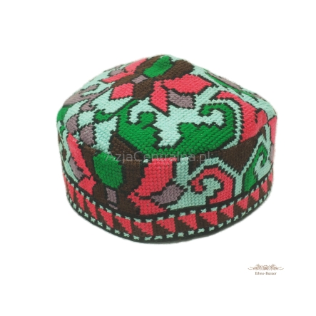 Męska damska czapka krymka z haftem krzyżykowym (59cm)