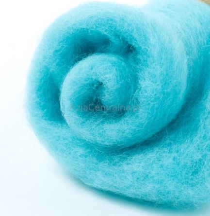 Wełna zgrzebna merynos do filcowania SZMARAGD #615