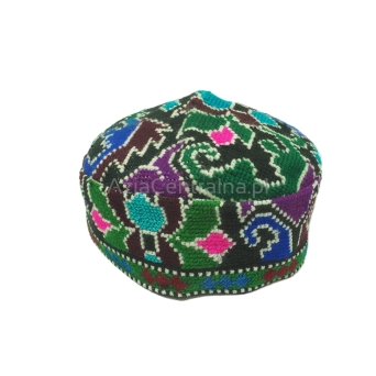 Męska czapka etniczna krymka haftowana (57cm)