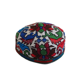 Męska damska czapka krymka z haftem krzyżykowym (58cm)