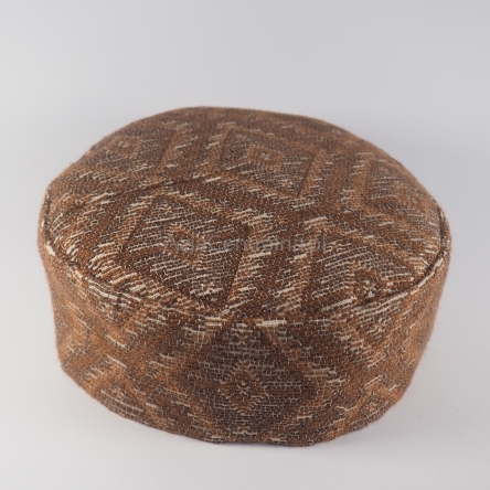 Krymka mycka żakard w stylu etnicznym ciemny brąz