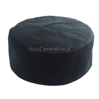 Krymka tubeteika czapka męska czarna sztruksowa (61cm)