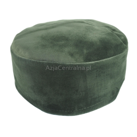 Krymka czapka męska aksamit szara