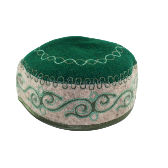 Kirgiska męska czapka krymka tubeteika filcowa wełniana (54,55,58cm)