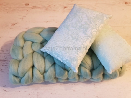 Kocyk czesankowy do sesji noworodkowej MĘTOWY