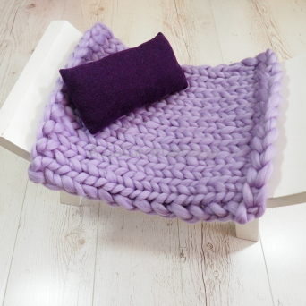 Zestaw do sesji fotograficznej noworodkowej Lawenda