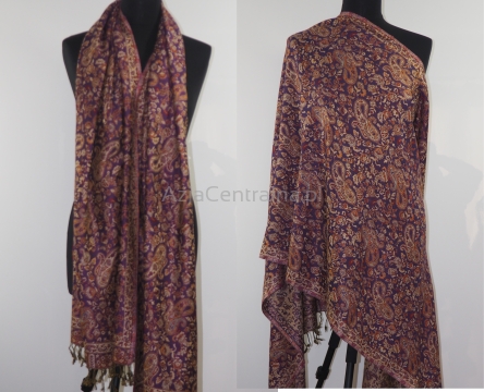 Damski szal dwustronny wielokolorowy Paisley