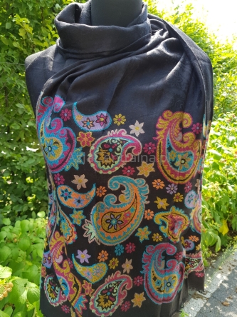 Damski elegancki wieczorowy szal z ethniczny Praisley