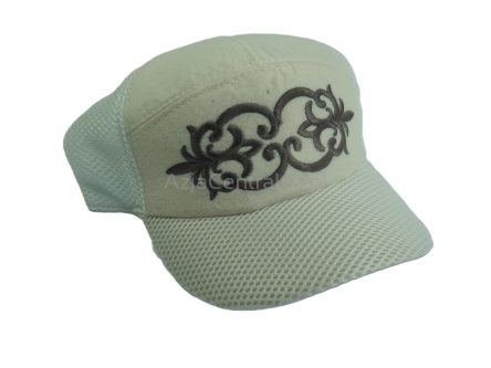 Letnia męska czapka filcowa bejsbolówka z daszkiem Biała