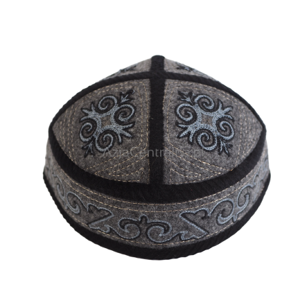 Męska czapka krymka tubeteika kaszmirowa Szara (58,59cm)