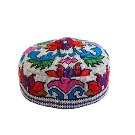 Męska damska czapka krymka z haftem krzyżykowym (58cm)