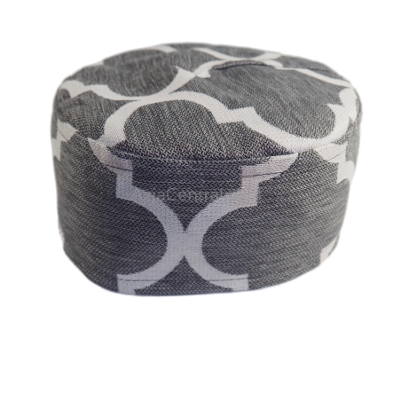 Krymka czapka męska szara białe koniczynki maroko