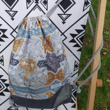 Etno plecak worek w etniczny Vintage print
