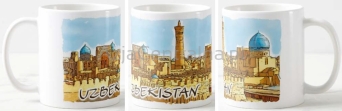 Kubek ceramiczny Bukhara Uzbekistan