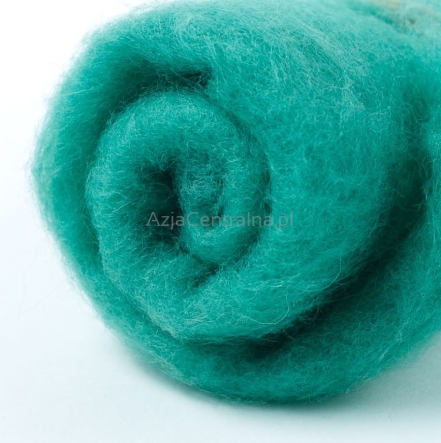 Wełna zgrzebna w błamie SELEDYNOWY #504