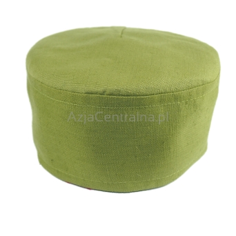 Krymka męska czapka lniana - limonka