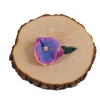 Damska broszka filcowa kwiat Kolorowy