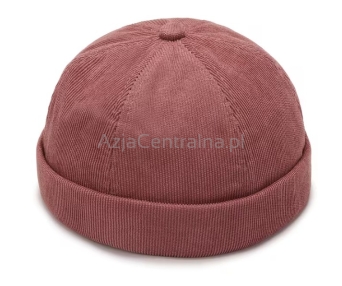 Dokerka ze sztruksu Ciemny Róż 55-58cm
