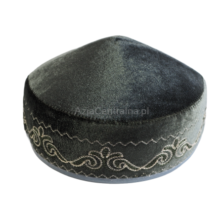 Męska czapka kazachska krymka haftowana (58,59cm)