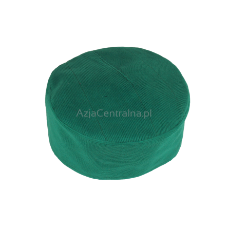 Męska czapka rymka tubeteika sztruksowa turkusowa