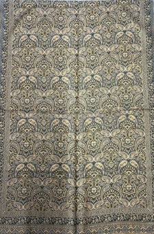 Damski szal z wełny z merynosów Złoty brąz Paisley