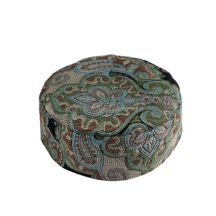 Krymka tubeteika czapka męska zielona Praisley