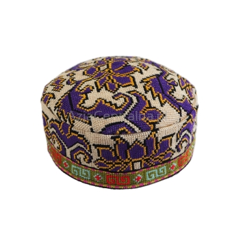 Męska czapka etniczna krymka haftowana (57cm)