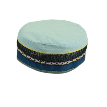 Letnia czapka męska krymka lniana ETNO BOHO (56-61cm)