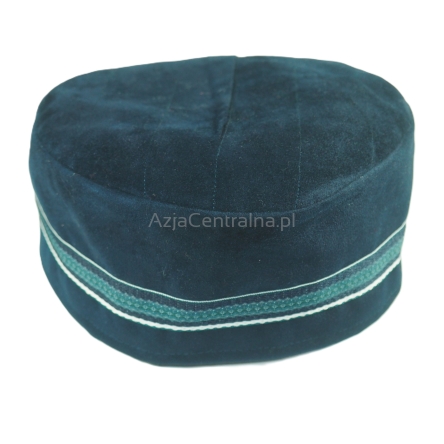 Krymka czapka męska eko zamszowa granatowa (59cm)