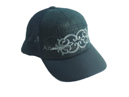 Letnia męska czapka filcowa bejsbolówka z daszkiem Granatowa