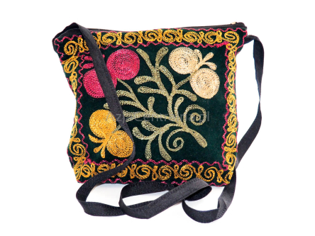 Torebeczka ciemno zielone Suzani